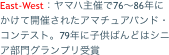 East-West：ヤマハ主催で76〜86年にかけて開催されたアマチュアバンド・コンテスト。79年に子供ばんどはシニア部門グランプリ受賞